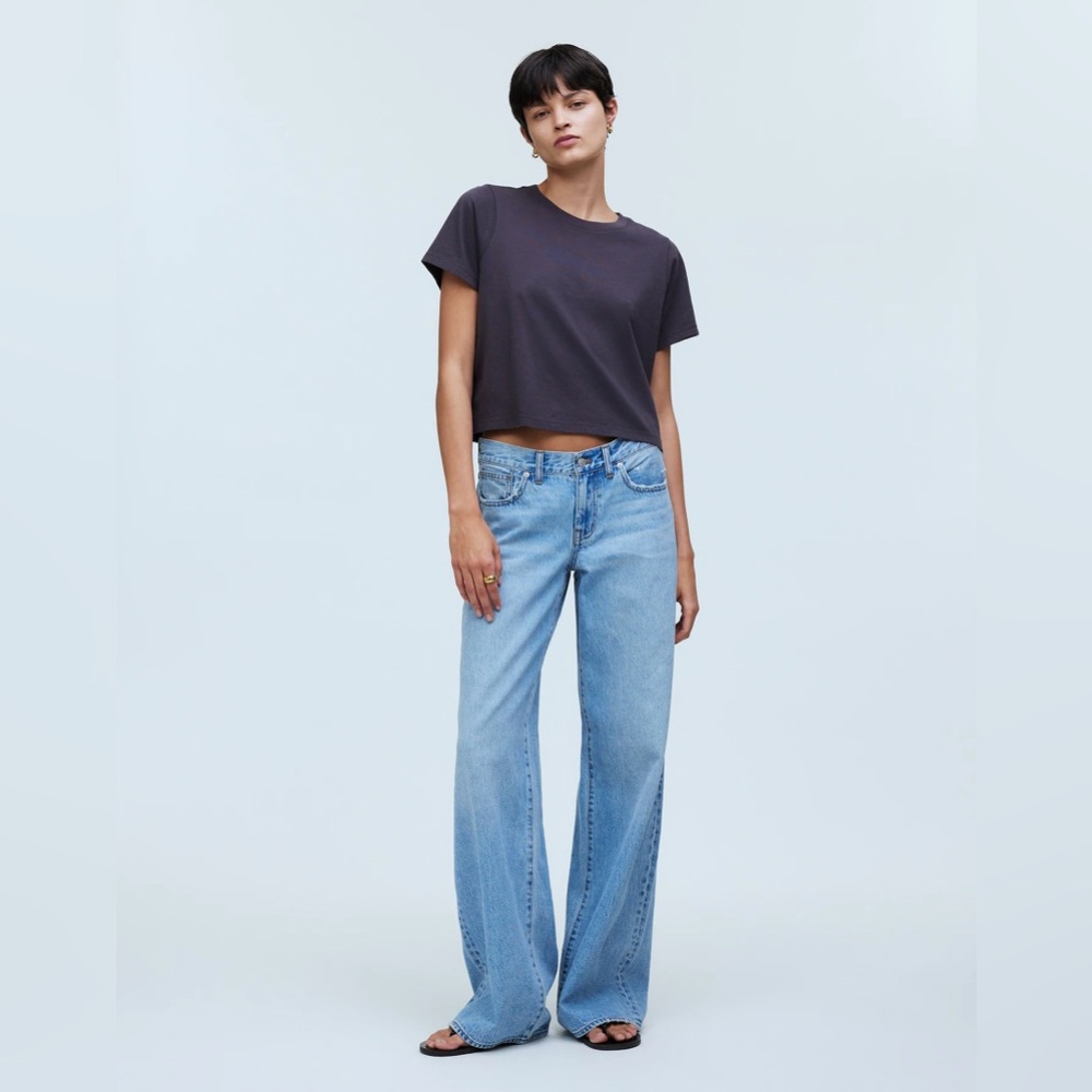 Madewell Softfade Cotton Boxy-Crop Tee